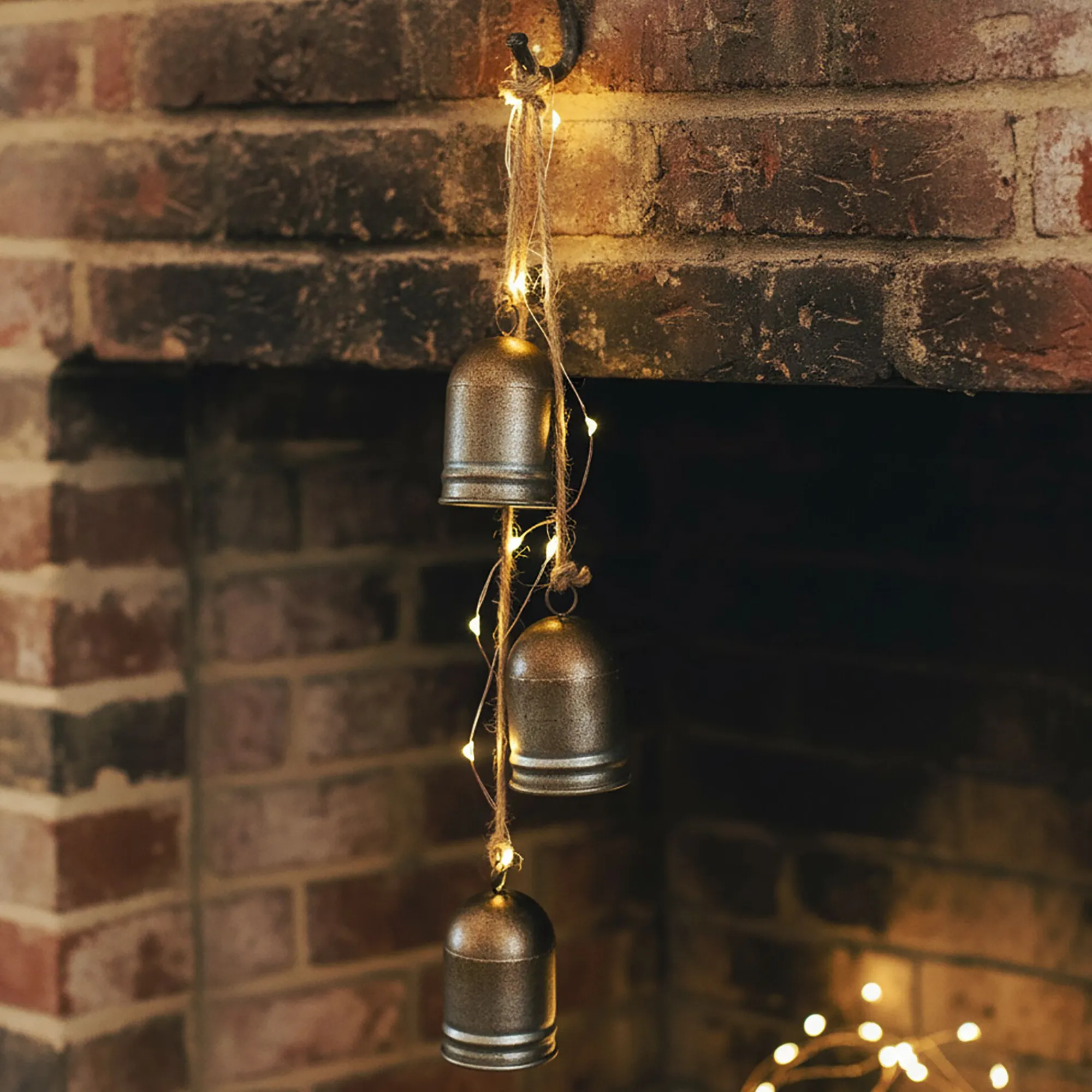 alinea Décoration À Suspendre|Suspension De Noël*Suspension décorative 3 cloches H68cm - Doré