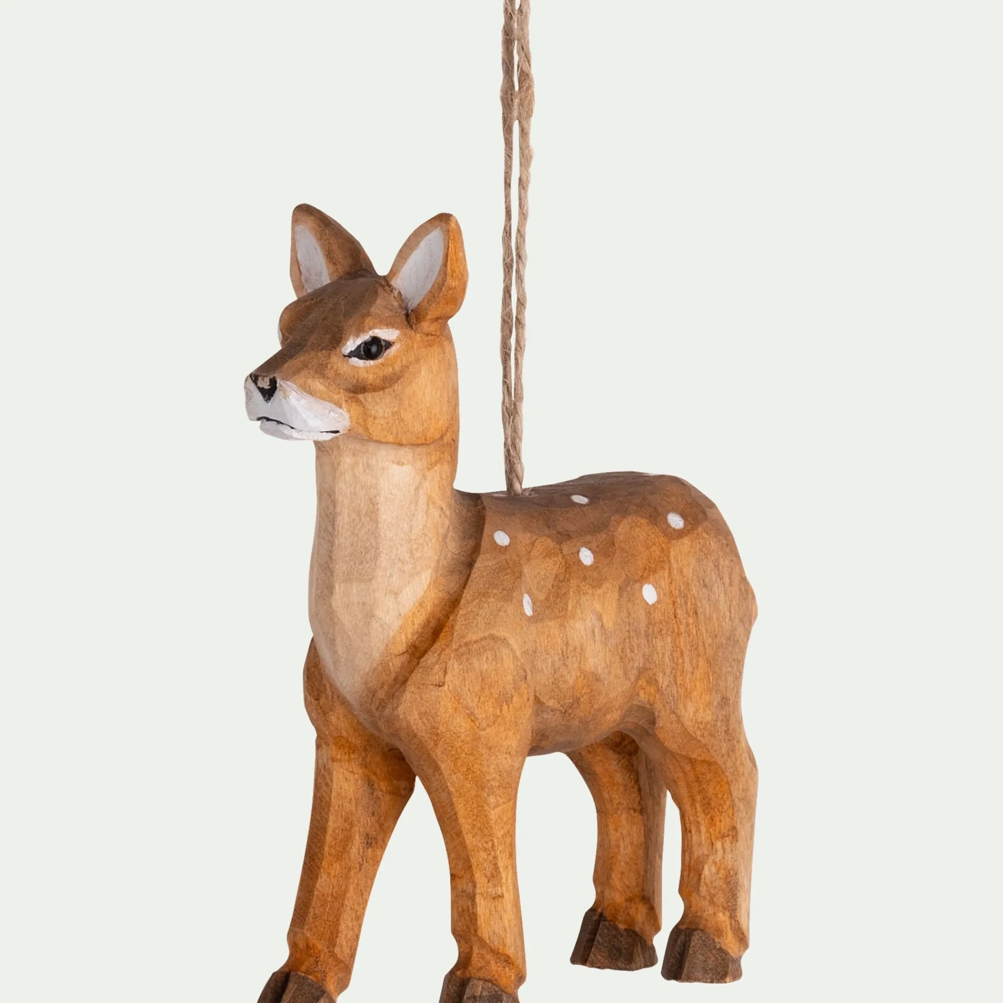 alinea Suspension De Noël*Suspension de Noël biche en bois H10,5cm - Naturel