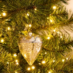 alinea Suspension De Noël*Suspension de Noël coeur en verre h8cm - Argenté