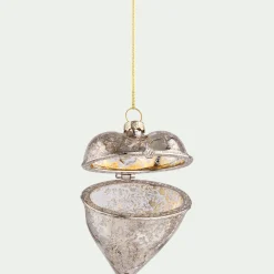 alinea Suspension De Noël*Suspension de Noël coeur en verre h8cm - Argenté
