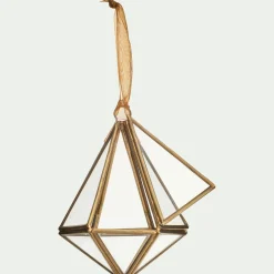alinea Suspension De Noël*Suspension de Noël diamant en verre H11cm - Doré