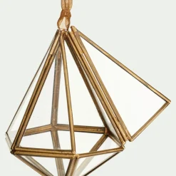 alinea Suspension De Noël*Suspension de Noël diamant en verre H11cm - Doré