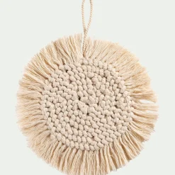 alinea Suspension De Noël*Suspension de Noël en coton D10cm - Blanc