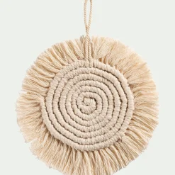 alinea Suspension De Noël*Suspension de Noël en coton D10cm - Blanc