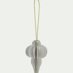 alinea Suspension De Noël*Suspension de Noël en papier H6cm - (modèle aléatoire) Blanc