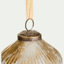 alinea Suspension De Noël*Suspension de Noël goutte en verre H9cm - Doré