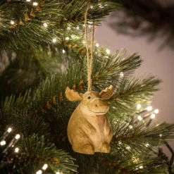 alinea Suspension De Noël*Suspension de Noël élan en bois H8cm - Marron