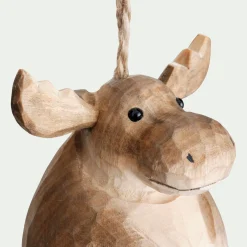 alinea Suspension De Noël*Suspension de Noël élan en bois H8cm - Marron
