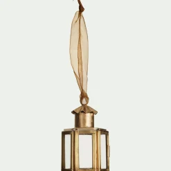 alinea Suspension De Noël*Suspension de Noël lanterne en verre H8cm - Doré