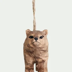 alinea Suspension De Noël*Suspension de Noël ours en bois H4,5cm - Marron