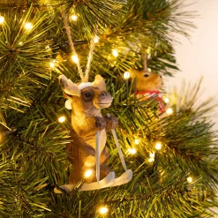 alinea Suspension De Noël*Suspension de Noël renne en bois H10,5cm - Naturel