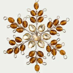 alinea Suspension De Noël*Suspension de Noël étoile en perles de verre H11,5cm - Doré