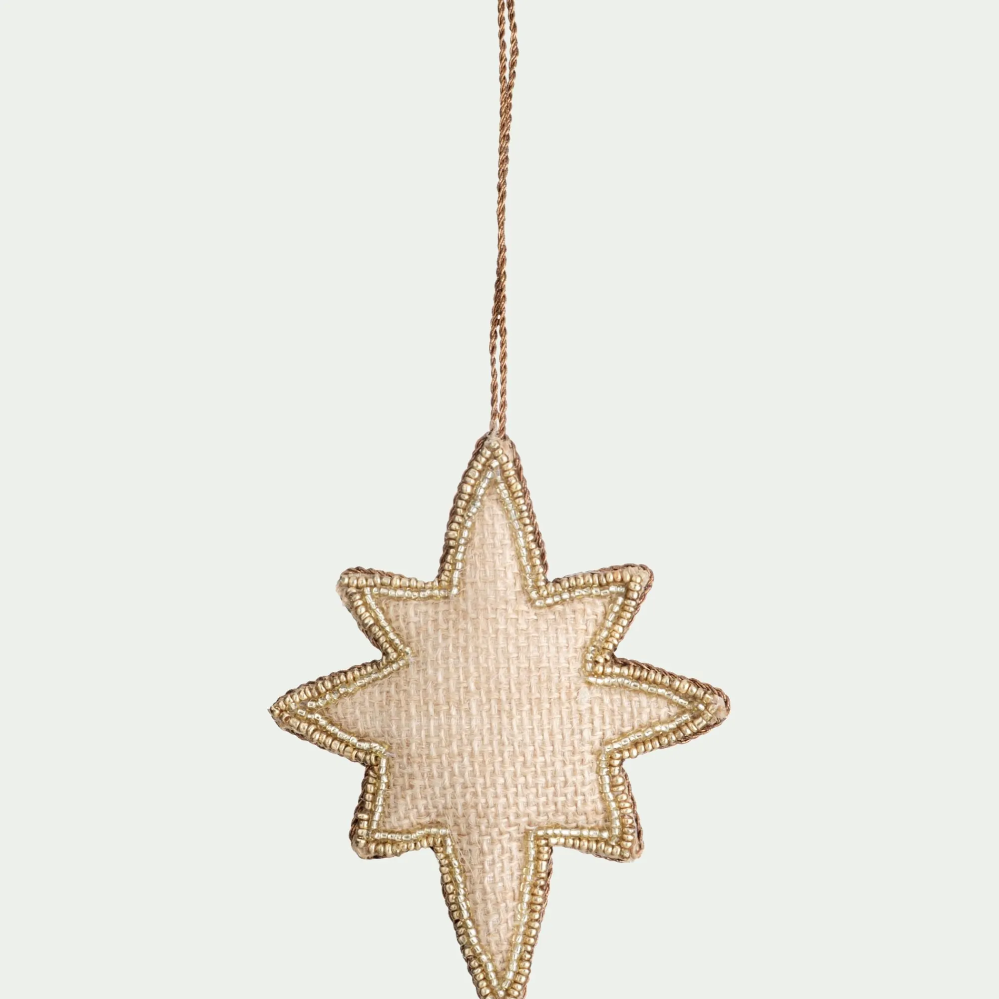 alinea Suspension De Noël*Suspension de Noël étoile en perles H11,5cm - Doré