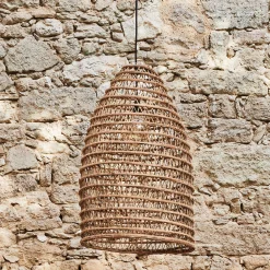 alinea Luminaire Exterieur|Lampe Et Lampadaire D'Extérieur*Suspension extérieure électrifiée en fibre de palmier D45xH80cm - Naturel
