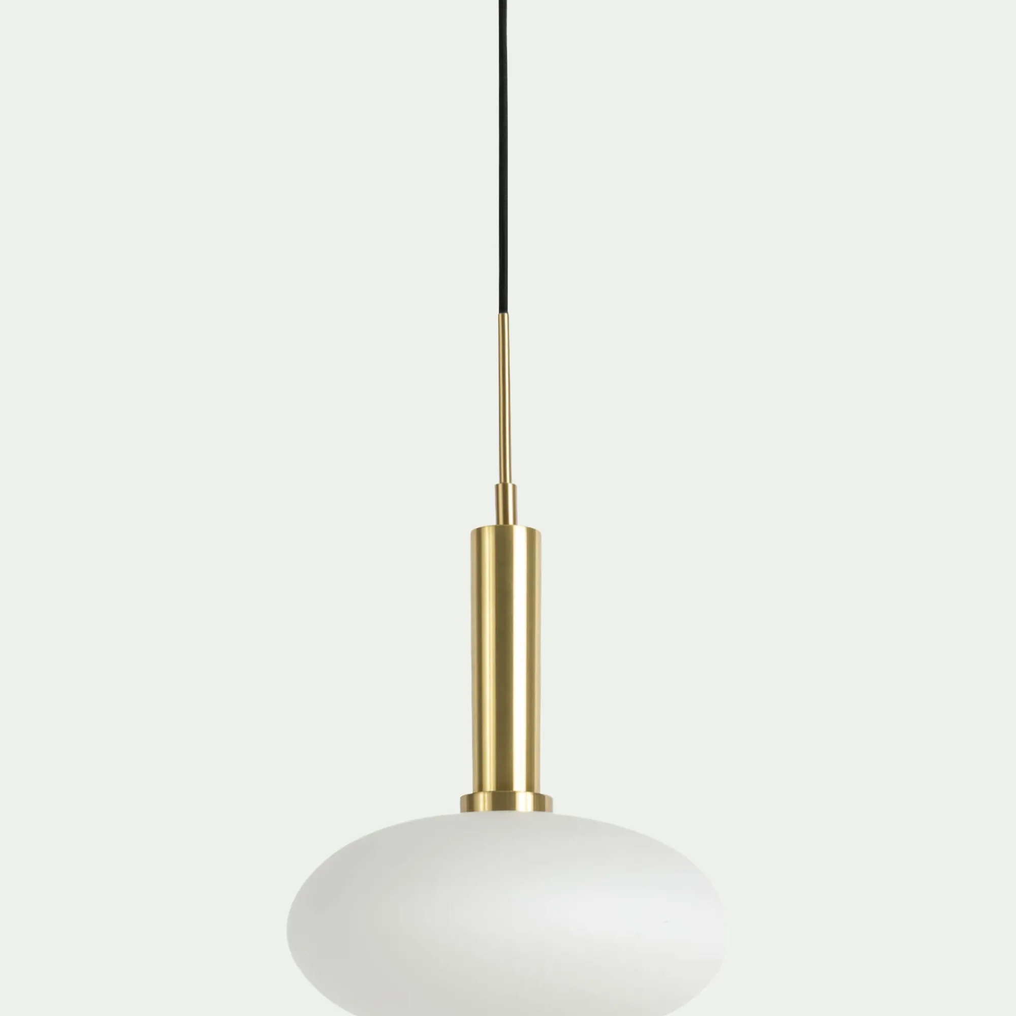 alinea Suspension Électrifiée*Suspension électrifiée à 3 globes en verre opalin H70cm - Blanc