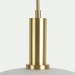 alinea Suspension Électrifiée*Suspension électrifiée à 3 globes en verre opalin H70cm - Blanc