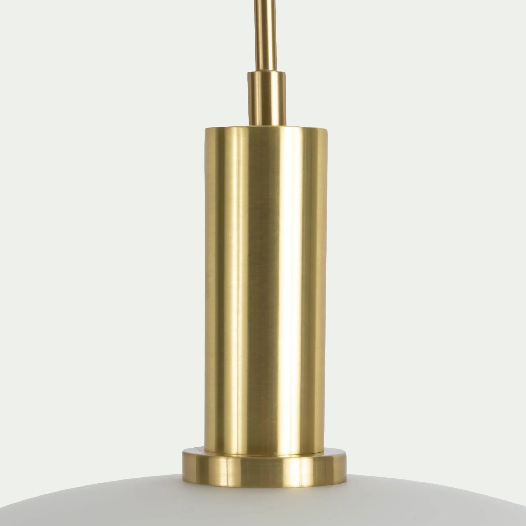 alinea Suspension Électrifiée*Suspension électrifiée à 3 globes en verre opalin H70cm - Blanc