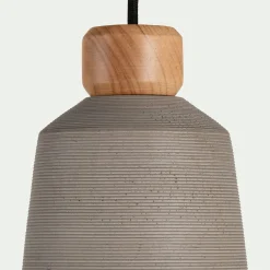 alinea Lustre De Salle À Manger|Lustre*Suspension électrifiée E27 en ciment H27,70cm - Gris