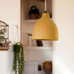 alinea Suspension Électrifiée*Suspension électrifiée en ciment D20cm - Jaune