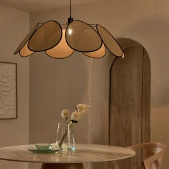 alinea Suspension Naturelle|Suspension Électrifiée*Suspension électrifiée en cannage D110cm - Naturel