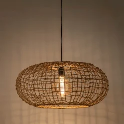 alinea Suspension Naturelle|Suspension Électrifiée*Suspension électrifiée en jute D60xH30cm - Naturel