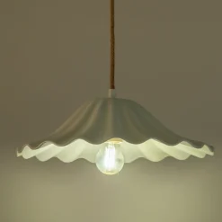 alinea Suspension Électrifiée*Suspension électrifiée en porcelaine D30cm - Blanc