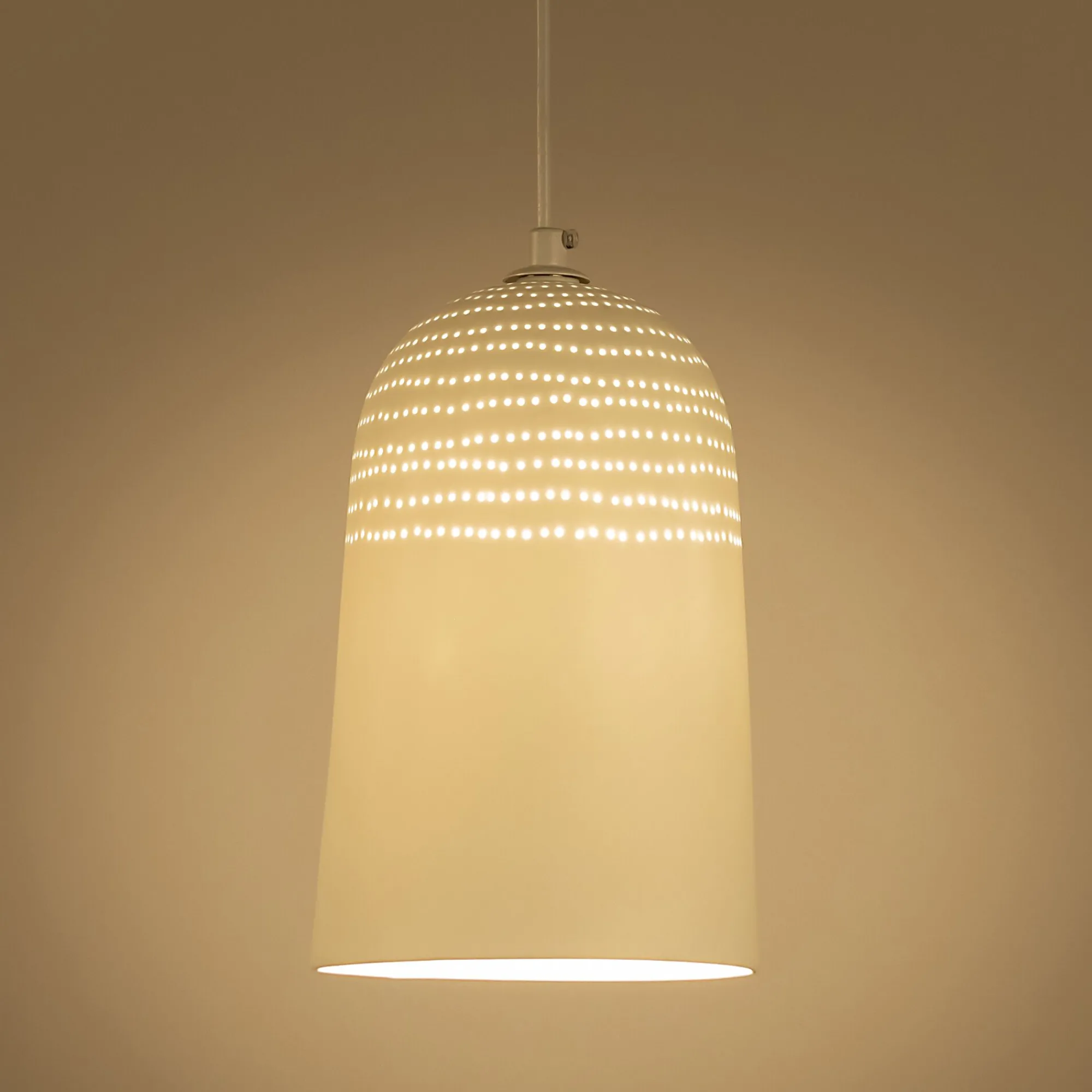 alinea Lustre De Salle À Manger|Lustre*Suspension électrifiée en porcelaine D14,5cm - Blanc