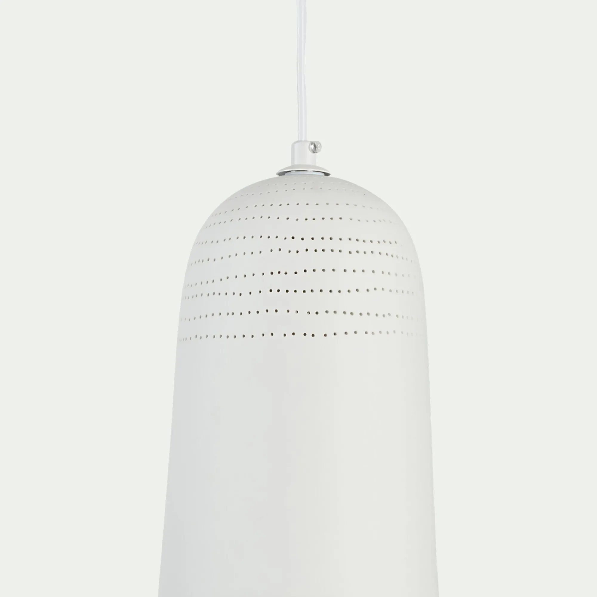 alinea Lustre De Salle À Manger|Lustre*Suspension électrifiée en porcelaine D14,5cm - Blanc
