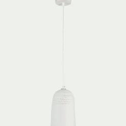 alinea Lustre De Salle À Manger|Lustre*Suspension électrifiée en porcelaine D14,5cm - Blanc