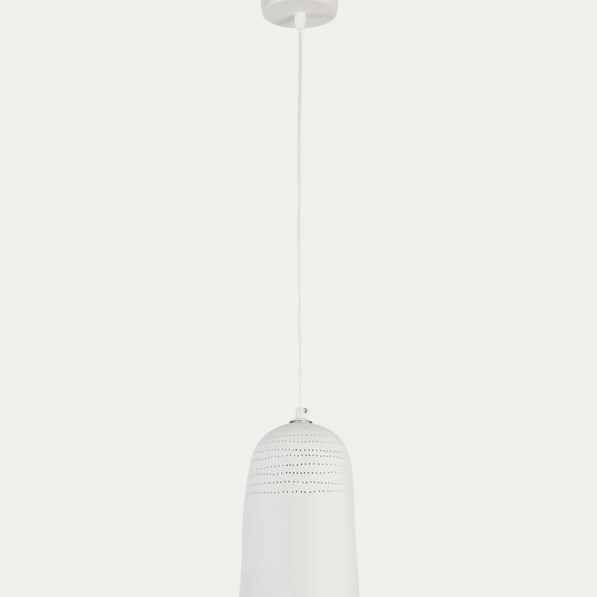 alinea Lustre De Salle À Manger|Lustre*Suspension électrifiée en porcelaine D14,5cm - Blanc