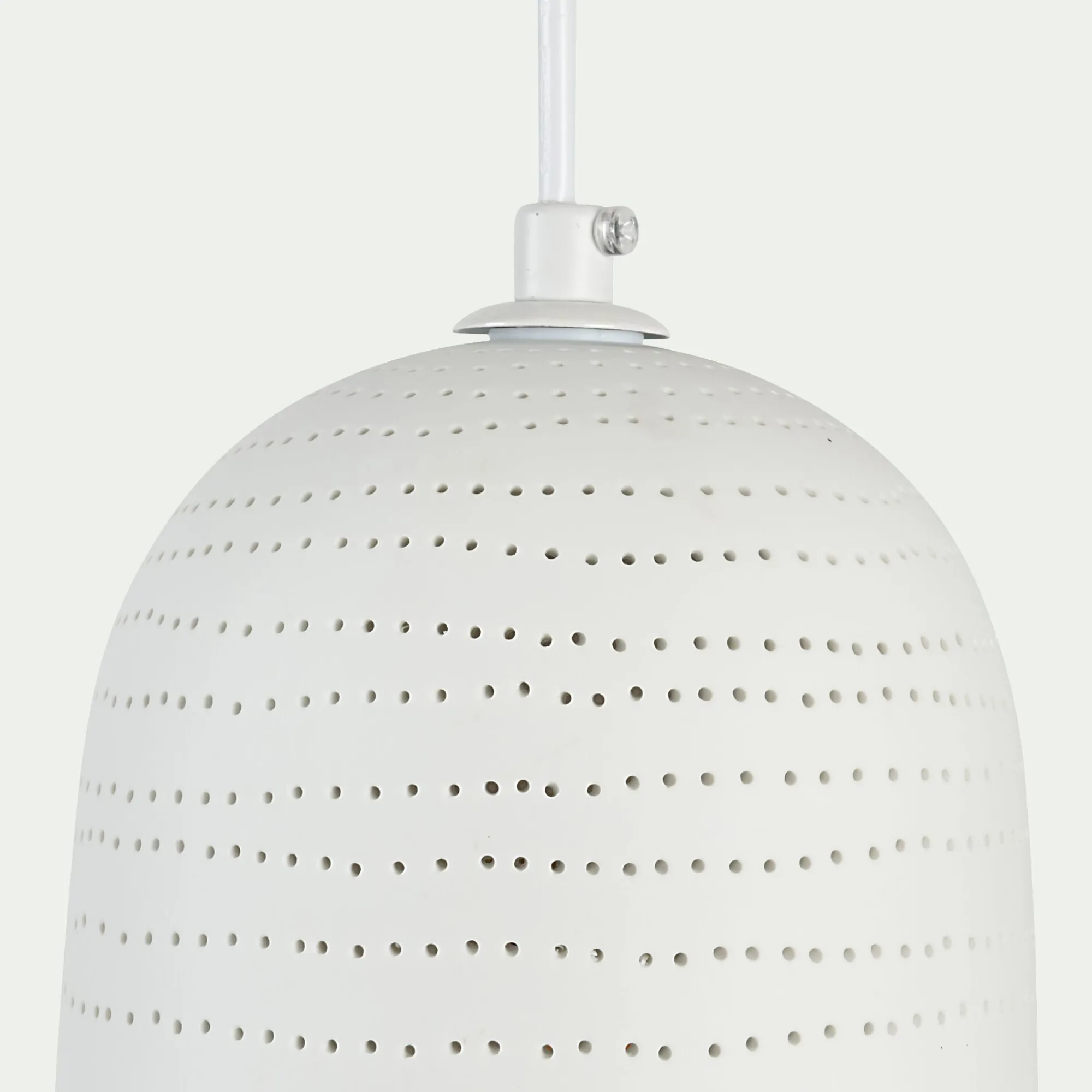 alinea Lustre De Salle À Manger|Lustre*Suspension électrifiée en porcelaine D14,5cm - Blanc
