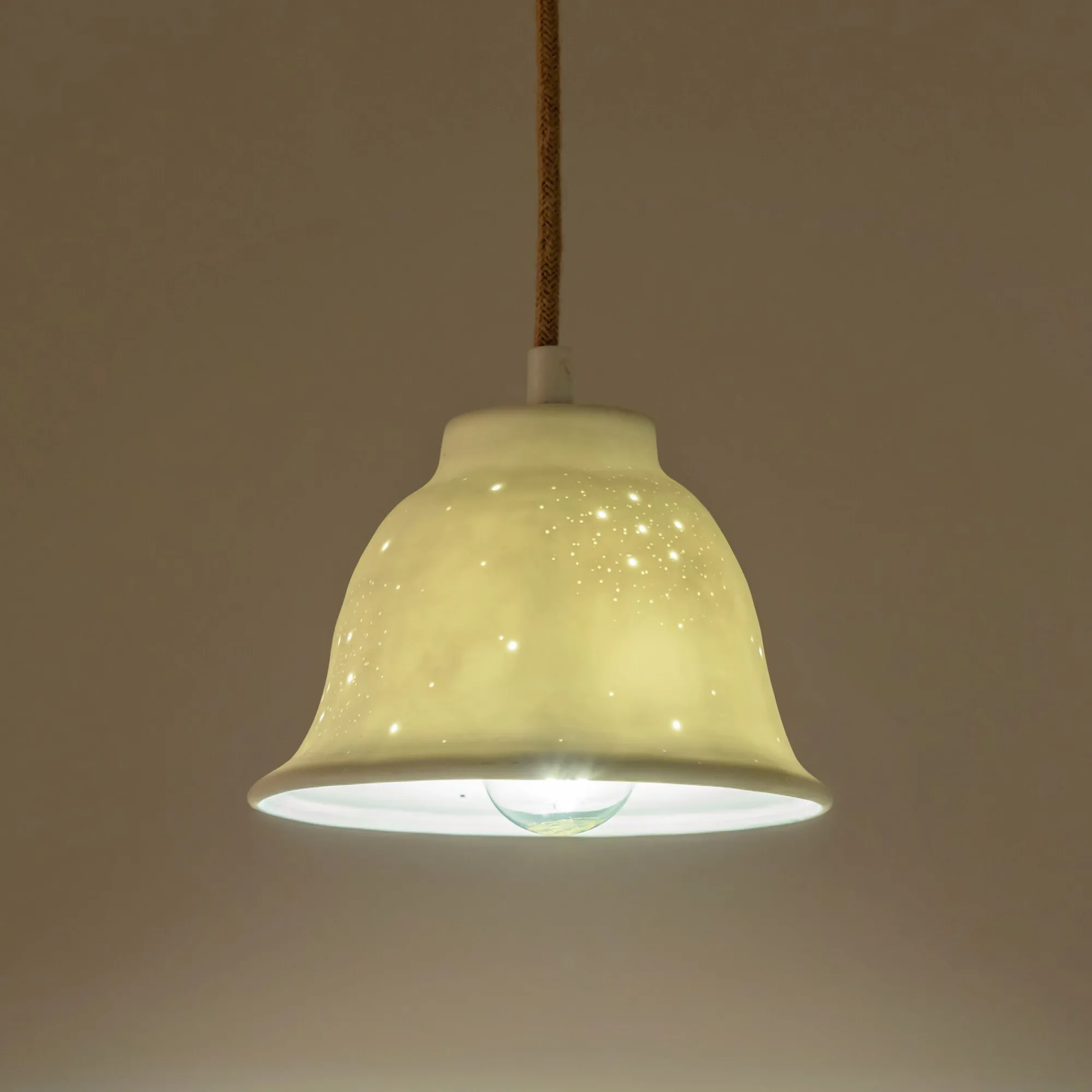 alinea Suspension Électrifiée*Suspension électrifiée en porcelaine D16cm - Blanc
