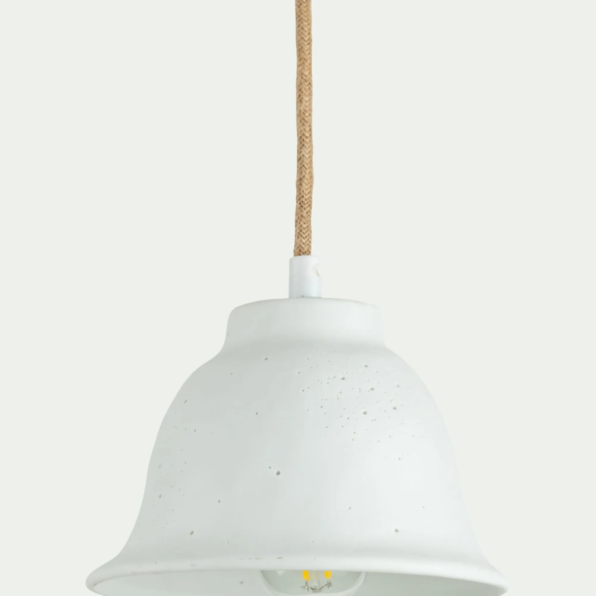 alinea Suspension Électrifiée*Suspension électrifiée en porcelaine D16cm - Blanc