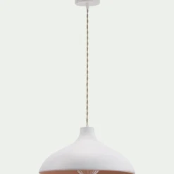 alinea Suspension Électrifiée*Suspension électrifiée en terre cuite D35cm - Blanc