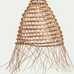alinea Lustre De Salle À Manger|Lustre*Suspension non électrifiée fait main E27 en palmier D40cm - Naturel