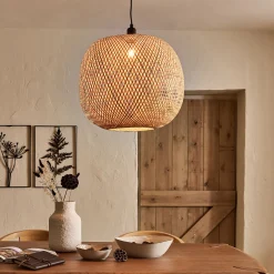 alinea Suspension Naturelle|Suspension Non-Électrifiée*Suspension non électrifiée en bambou D57cm - Naturel