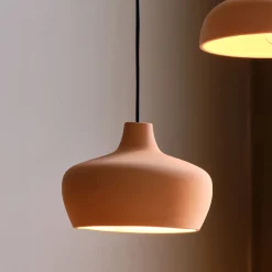 alinea Lustre De Salle À Manger|Lustre*Suspension ronde en terre cuite D18,6cm - argile Rose