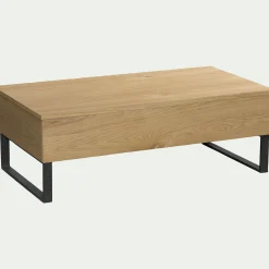 alinea Table Basse*Table basse avec plateau relevable en bois L110cm - Bois clair