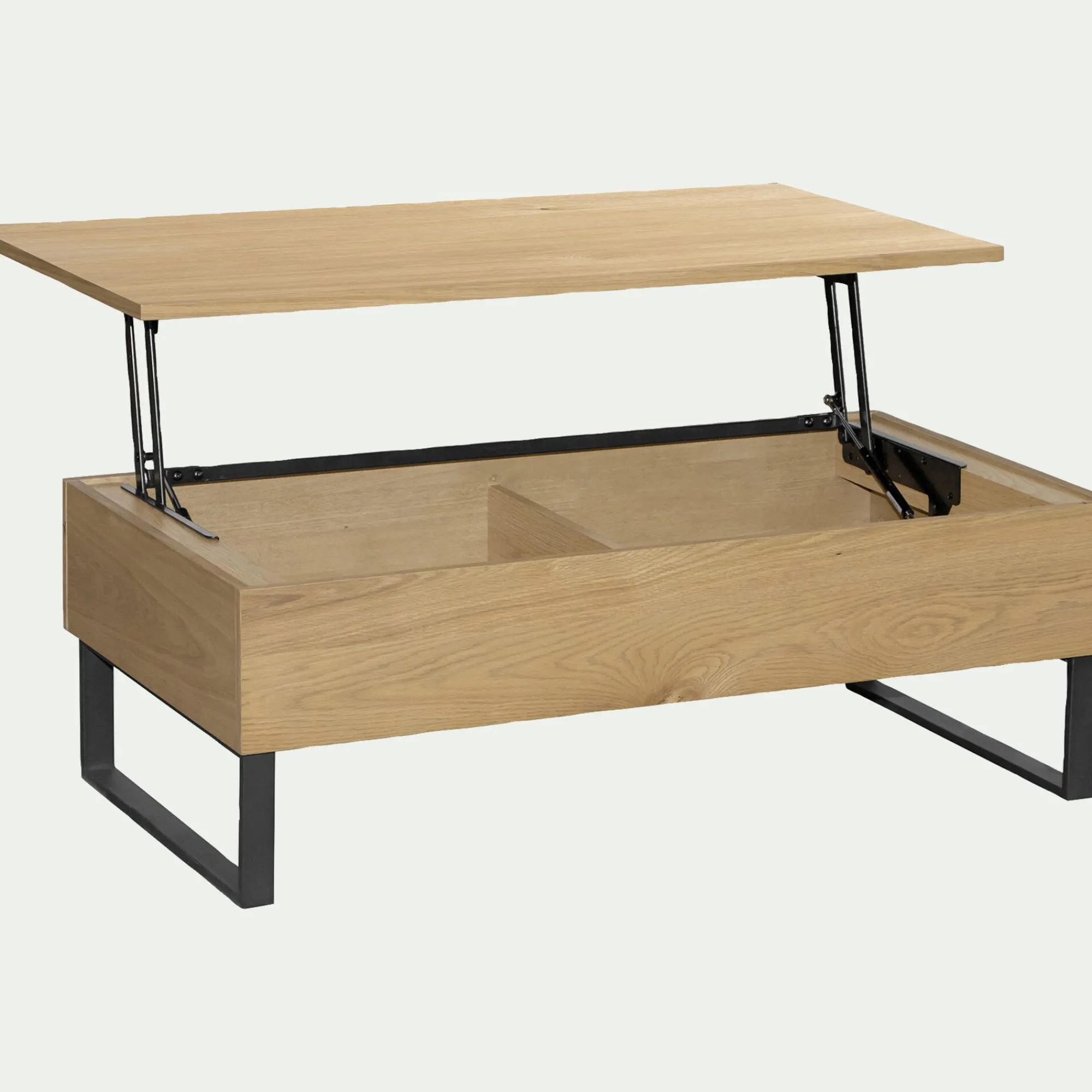 alinea Table Basse*Table basse avec plateau relevable en bois L110cm - Bois clair