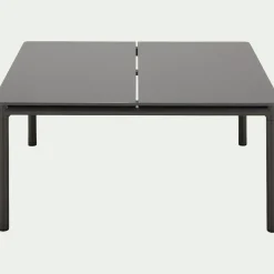 alinea Table Basse Exterieur*Table basse de jardin carrée en aluminium - Gris