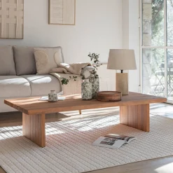 alinea Table Basse*Table basse en acacia L150xl70cm - Bois foncé