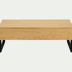 alinea Table Basse*Table basse en bois avec plateau relevable - naturel Bois clair