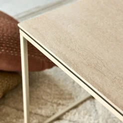alinea Table Basse*Table basse en travertin L110cm - Beige