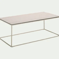 alinea Table Basse*Table basse en travertin L110cm - Beige
