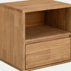 alinea Table De Chevet*Table de chevet en bois d'acacia 1 tiroir L45xH45xP37cm - Bois clair
