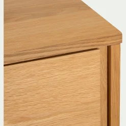 alinea Table De Chevet*Table de chevet en plaqué chêne L45xl40xH48cm - Bois clair