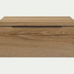 alinea Table De Chevet*Table de chevet suspendue en bois 1 tiroir L40xl36xH19cm - Bois clair
