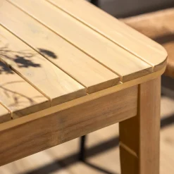alinea Table De Jardin|Table De Salle À Manger*Table de jardin carrée en acacia - (4 places) Bois clair