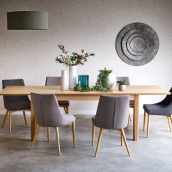 alinea Table Extensible|Table De Salle À Manger*Table de repas extensible en bois - (8 à 12 places) Bois clair