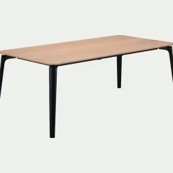 alinea Table Extensible|Table De Salle À Manger*Table de repas extensible plaquée chêne - (8 à 12 places) Bois clair